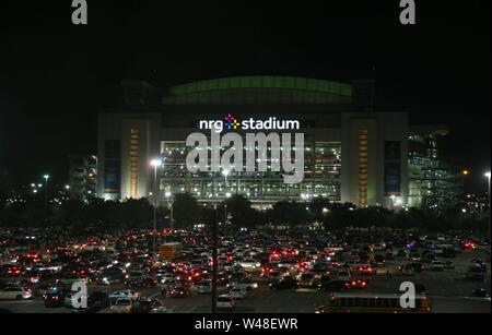 Houston, Stati Uniti d'America. 21 Luglio, 2019. firo: 20.07.2019 Calcio, calcio: 1. Bundesliga, stagione 2019/2020 Real Madrid, Test match, TEST AMICHEVOLI CONTRO FC Bayern Munich Monaco di Baviera, Audi Summer Tour USA, International Champions Cup 1: 3 NRG Stadium a aftert, aftertaufnahme, Houston Texas, traffico, congestione | Utilizzo di credito in tutto il mondo: dpa/Alamy Live News Foto Stock