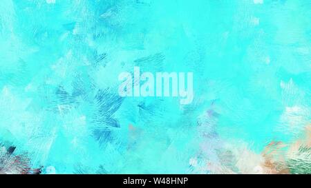 Bella spazzolata turchese, grigio chiaro e turchese pallido colore di sfondo. Foto Stock