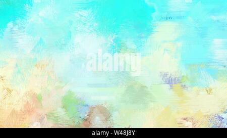 Bella spazzolata tè verde turchese e aqua marine colore di sfondo. Foto Stock