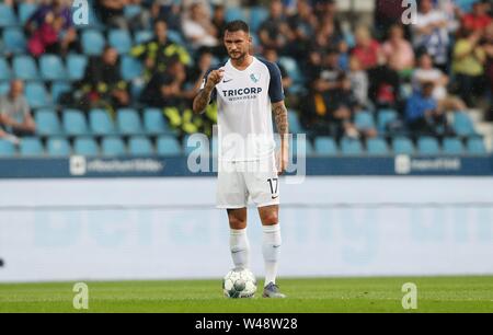 Bochum, Deutschland. Il 20 luglio, 2019. firo: 20.07.2019, calcio, 2.Bundesliga, stagione 2019/2020, Test match, VfL Bochum - Hertha BSC Berlin 1: 1 Danny BLUM, Bochum, gesto | Credit: dpa/Alamy Live News Foto Stock