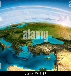 L'Est Europa mappa Foto Stock
