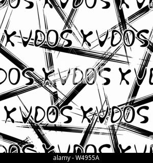 Un modello senza giunture di parole in inglese in stile graffiti. Qualità illustrazione vettoriale per il tuo design Illustrazione Vettoriale