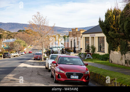 Richmond Tasmania, storica e popolare in un giorno d'inverno, Australia Foto Stock