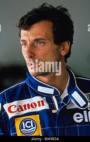 Ricardo Patrese Italian racing driver ha corso nella Formula Uno Foto Stock
