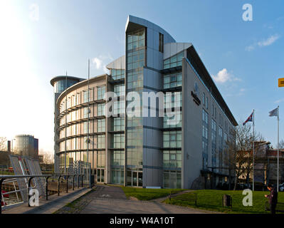 Doubletree by Hilton London Excel hotel al Royal Victoria Dock, vicino all'Aeroporto di London City Foto Stock
