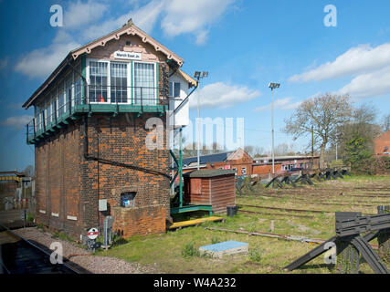 March Signal box costruito nel 1885 per la Great Eastern Railway a March Cambridgeshire UK Foto Stock