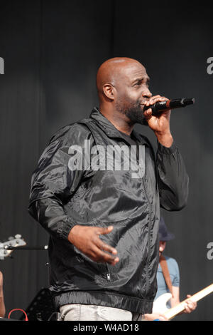 Sefton Park, Liverpool, Regno Unito. Il 21 luglio 2019. De La Soul di eseguire sul palco del 2019 Liverpool International Music Festival (LIMF). Liverpool International Music Festival è nel suo settimo anno a Sefton Park, con più di 70 agisce, su 4 fasi, si sviluppa su 2 giorni, portando sia internazionale e homegrown talento per il parco. Credit:Ken Biggs/Alamy Live News. Foto Stock