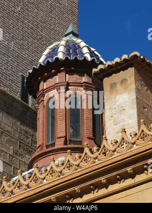 Dettaglio di una chiesa di Valencia. Foto Stock