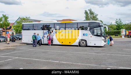 Immagini di Cambridge alla stazione di servizio sulla A14 trunk road in Cambridgeshire Inghilterra Foto Stock