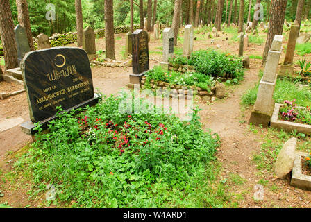 Cimitero musulmano in Kruszyniany, Polonia. 6 luglio 2008 © Wojciech Strozyk / Alamy Stock Photo Foto Stock