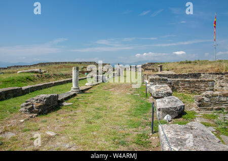 Macedonia, Stobi - capitale della provincia romana di Macedonia Salutaris - Sito Archeologico Foto Stock