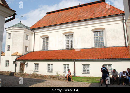 Manieristici-early Sinagoga barocca costruita nel XVII secolo in Tykocin, Polonia. 6 luglio 2008 uno dei meglio conservati in Polonia © Wojciech Strozyk / Ala Foto Stock