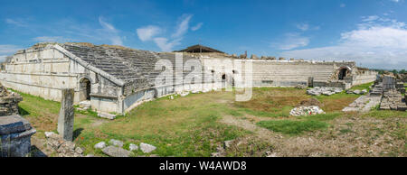 Antico Teatro Romano - Stobi - sito archeologico in Macedonia Foto Stock