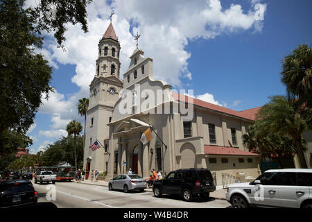 Basilica Cattedrale di St Augustine Florida US STATI UNITI D'AMERICA Foto Stock