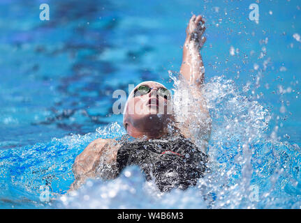 Gwangju, Corea del Sud. 21 Luglio, 2019. Katinka Hosszu di Ungheria compete durante le semifinali delle donne 200m medley a Gwangju 2019 Campionati del Mondo di nuoto FINA a Gwangju, Corea del Sud, 21 luglio 2019. Credito: Xia Yifang/Xinhua/Alamy Live News Foto Stock