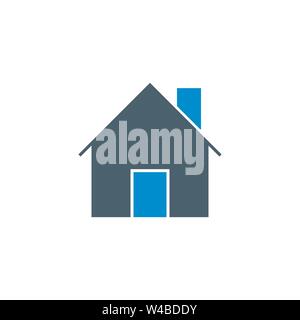 Home vettore correlati icona glyph. Illustrazione Vettoriale