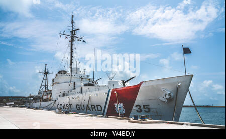 Old Navy nave ormeggiata in Key West Florida Foto Stock