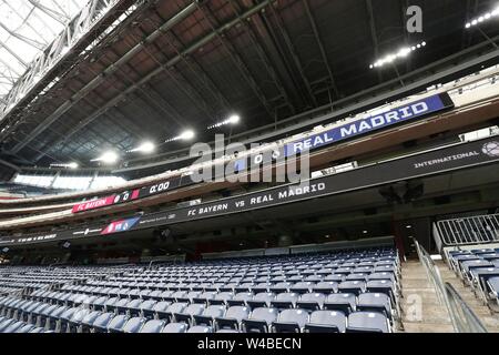Houston, Stati Uniti d'America. 21 Luglio, 2019. firo: 20.07.2019 Calcio, calcio: 1. Bundesliga, stagione 2019/2020 Real Madrid, Test match, Test amichevole contro FC Bayern Munich Monaco di Baviera, Audi Summer Tour USA, International Champions Cup 1: 3 Panoramica, panoramica, Stadium, Stadio sondaggio, NRG Stadium, Texas Houston Texans, in tutto il mondo | Credit: dpa/Alamy Live News Foto Stock