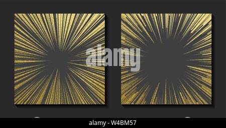 Oro lucido metallico texture. Golden pattern. Abstract sfondo lucido. Spumanti di lusso dello sfondo. Modello trendy per le vacanze progetta, Party, compleanno, matrimoni, invito, web banner card Illustrazione Vettoriale