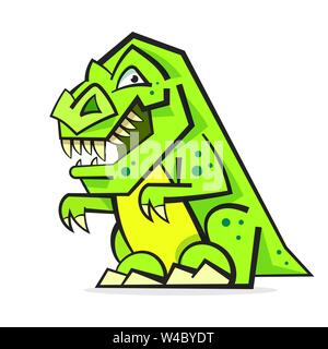 Dinosauro arrabbiato illustrazione vettoriale per la progettazione e le esigenze Illustrazione Vettoriale