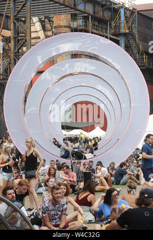 Ostrava, Repubblica Ceca. Il 20 luglio, 2019. I colori di Ostrava 2019 il festival internazionale di musica, il 20 luglio 2019, a Ostrava, Repubblica Ceca. Credito: Jaroslav Ozana/CTK foto/Alamy Live News Foto Stock