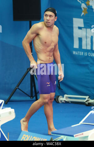 Gwangju, Corea del Sud. 22 Luglio, 2019. Katsuhiro Matsumoto (JPN) Nuoto : XVIII Campionati del Mondo di nuoto FINA Gwangju 2019 Uomini 200m Freestyle calore a Nambu International Aquatics Centre di Gwangju, Corea del Sud . Credito: YUTAKA AFLO/sport/Alamy Live News Foto Stock