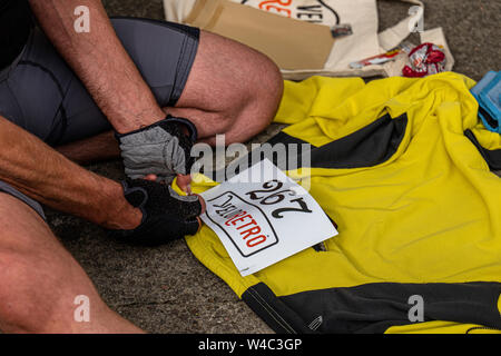 Vintage Veloretro manifestazione ciclistica in Ulverston, Cumbria. Foto Stock