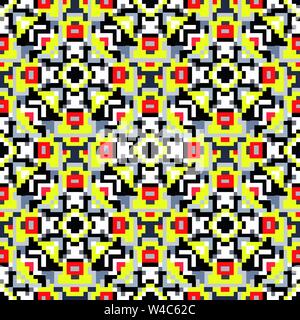 Piccoli poligoni colorati seamless sfondo geometrica Illustrazione Vettoriale