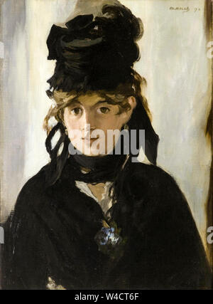 Berthe Morisot con un bouquet di violette, ritratto di Edouard Manet, 1872 Foto Stock