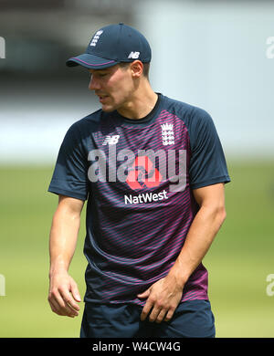 L'Inghilterra del Rory brucia durante la sessione di reti a Lord's, Londra. Foto Stock