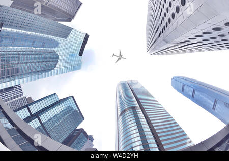 Grattacielo Ufficio Business, edificio aziendale in Singapore Foto Stock