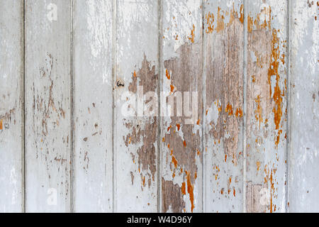 Vintage sfondo in legno con pareti scrostate. Foto Stock