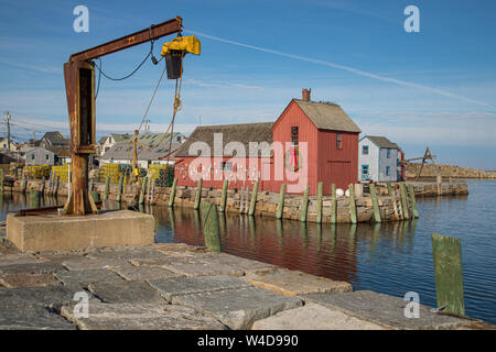 Rockport, Massachusetts Harbour e Motif #1 Foto Stock