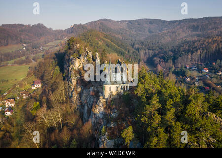 Il castello di Vranov (Panteon) fu probabilmente costruito all'inizio del 1920, il primo certa menzione risale al 1422 Foto Stock