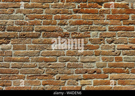 Texture. Immagine astratta con il vecchio muro di mattoni. Foto Stock