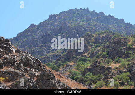 Zarmas Canyon nella provincia Qashqadarya, southeastern Uzbekistan Foto Stock