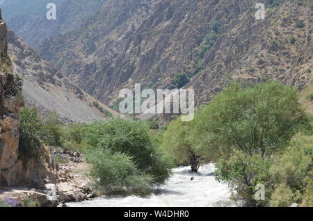 Zarmas Canyon nella provincia Qashqadarya, southeastern Uzbekistan Foto Stock