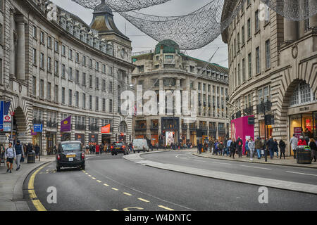 Regent Street a Londra Foto Stock