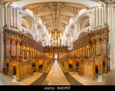 Coro della santa ed indivisa Trinità a Norwich, Inghilterra. Foto Stock