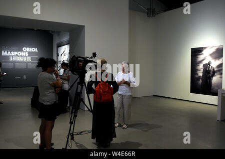 Presentazione del Oriol Maspons mostra. Fotografia utile. La prima grande mostra retrospettiva sul lavoro del fotografo di Barcellona O Foto Stock