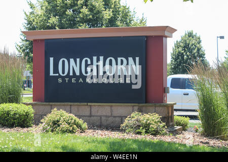 Princeton New Jersey - Giugno 23, 2019: Longhorn Steakhouse ristorante informale. LongHorn Steakhouse è di proprietà e gestito da DARDEN RESTAURANTS I Foto Stock