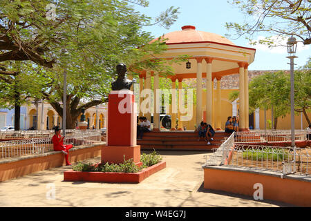 Plaza Marti nel centro di Remedios in Cuba Foto Stock