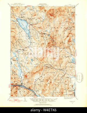 Maine USGS Mappa storica Dixfield 460361 1926 62500 Restauro Foto Stock