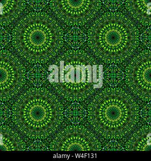 Geometrica caleidoscopio orientali mandala pattern - arte spirituale multicolore boemo seamless sfondo vettoriale graphic design Illustrazione Vettoriale