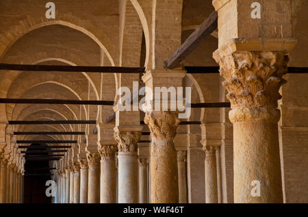 La Gran Mezquita, Kairouan, Tunez, Africa Foto Stock