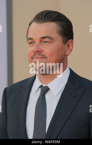 Los Angeles, Stati Uniti d'America. 22 Luglio, 2019. Leonardo DiCaprio in Sony Pictures' 'Una volta.in Hollywood' Premiere Mondiale tenutasi presso la leva TCL Chinese Theatre di Los Angeles, Stati Uniti d'America, 22 luglio 2019. Photo credit: Giuseppe Martinez/PictureLux Tutti i diritti riservati Credit: PictureLux/Hollywood Archive/Alamy Live News Foto Stock