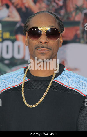 Los Angeles, Stati Uniti d'America. 22 Luglio, 2019. Snoop Dogg a Sony Pictures' 'Una volta.in Hollywood' Premiere Mondiale tenutasi presso la leva TCL Chinese Theatre di Los Angeles, Stati Uniti d'America, 22 luglio 2019. Photo credit: Giuseppe Martinez/PictureLux Tutti i diritti riservati Credit: PictureLux/Hollywood Archive/Alamy Live News Foto Stock