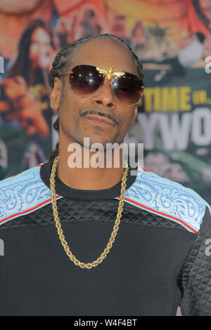 Los Angeles, Stati Uniti d'America. 22 Luglio, 2019. Snoop Dogg a Sony Pictures' 'Una volta.in Hollywood' Premiere Mondiale tenutasi presso la leva TCL Chinese Theatre di Los Angeles, Stati Uniti d'America, 22 luglio 2019. Photo credit: Giuseppe Martinez/PictureLux Tutti i diritti riservati Credit: PictureLux/Hollywood Archive/Alamy Live News Foto Stock