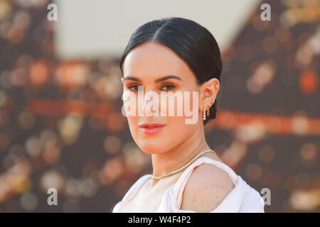 Los Angeles, Stati Uniti d'America. 22 Luglio, 2019. Rumer Willis a Sony Pictures' 'Una volta.in Hollywood' Premiere Mondiale tenutasi presso la leva TCL Chinese Theatre di Los Angeles, Stati Uniti d'America, 22 luglio 2019. Photo credit: Giuseppe Martinez/PictureLux Tutti i diritti riservati Credit: PictureLux/Hollywood Archive/Alamy Live News Foto Stock