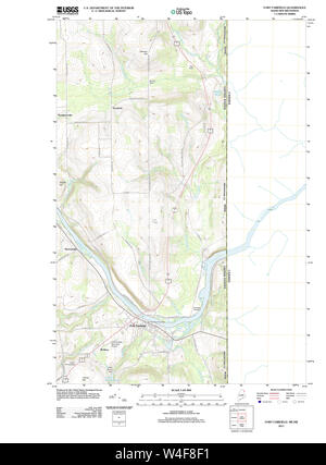 Maine USGS Mappa storico Fort Fairfield 20110909 TM il restauro Foto Stock